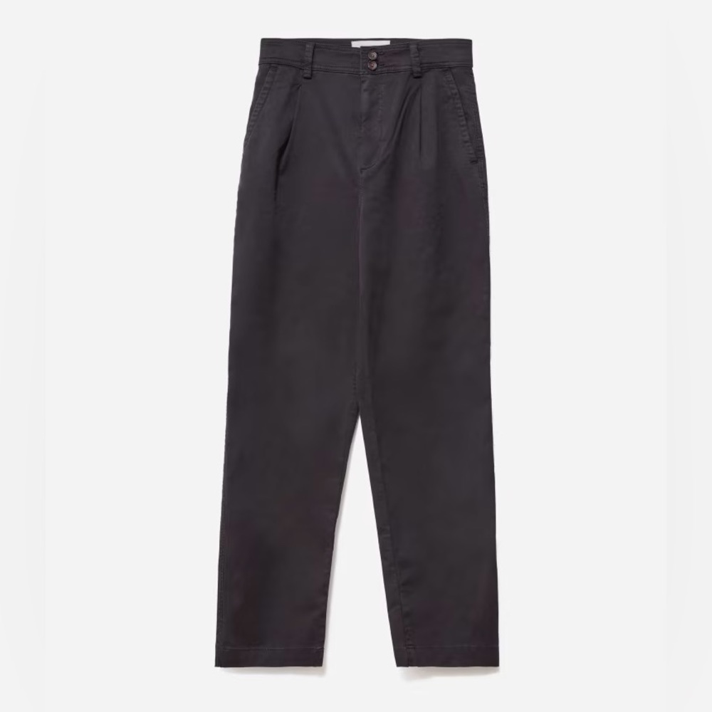 Everlane Washed Black Pleated Chino 16